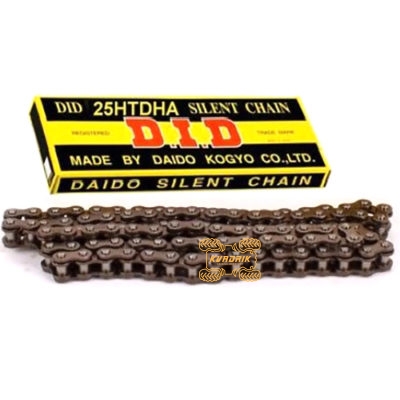 Усиленная цепь ГРМ для квадроцикла Yamaha Big Bear YFM250 2000-2011, Yamaha Bruin YFM250 2000-2011, Yamaha YFM200 1987-1989, Suzuki Ozark LT-F250 1988-1996 DID 25HTDHA-104
