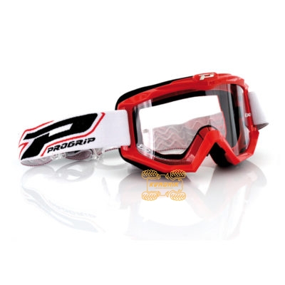 Очки PROGRIP PG3201 ATZAKI цвет красный, линза прозрачная ANTI-SCRATCH, ANTI-UV PZ3201RO