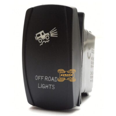 Переключатель X-ATV "Off Road Lights" для фар под врезку в панель приборов UTV или внедорожников SW006