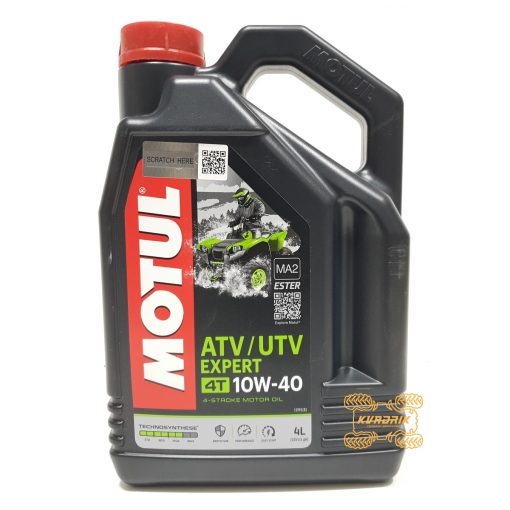 Синтетическое моторное масло для квадроциклов и багги MOTUL ATV-UTV EXPERT 10W40 4L