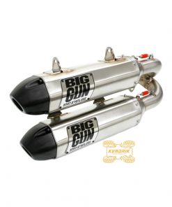 Глушник (роздвоєний) для баггі Polaris RZR XP TURBO/RZR XP 4 TURBO (16-22) EXO Dual Slip On  1262655   Big Gun 14-7972