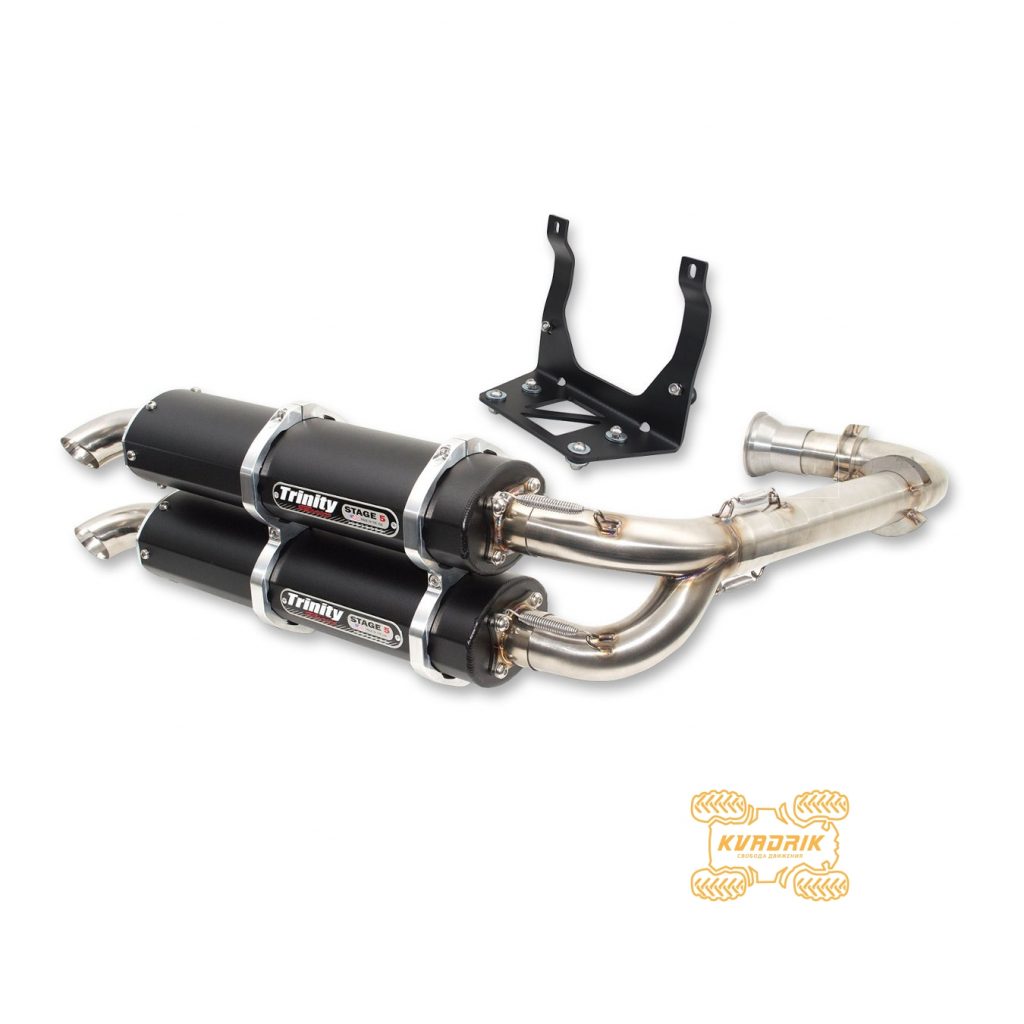 Комплектний вихлоп (два глушника) для баггі Can Am Maverick Turbo 900 X3 (17-18)   707601731, 707602242, 707602682   Trinity  18300439