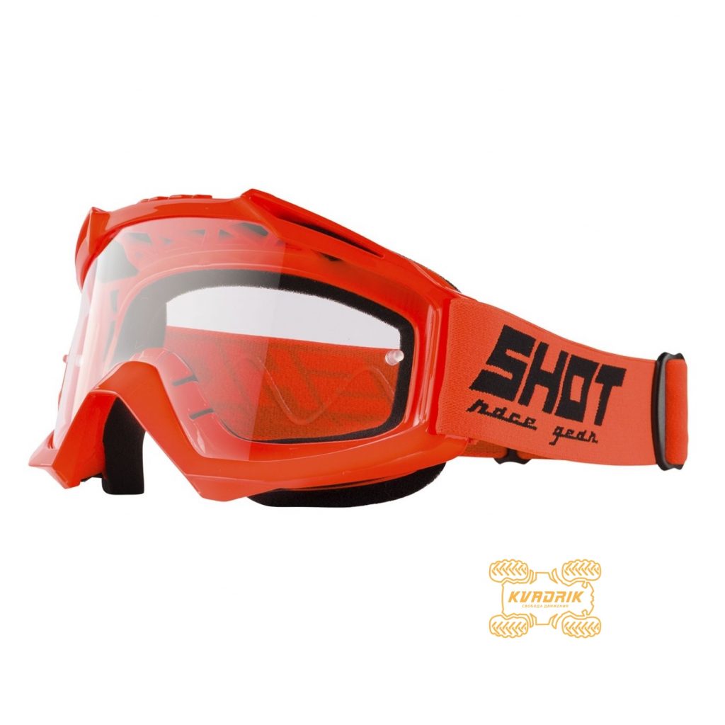 Окуляри SHOT RACING ASSAULT SOLID колір помаранчевий, лінза прозора ANTI-SCRATCH   A0D-29A1-A05