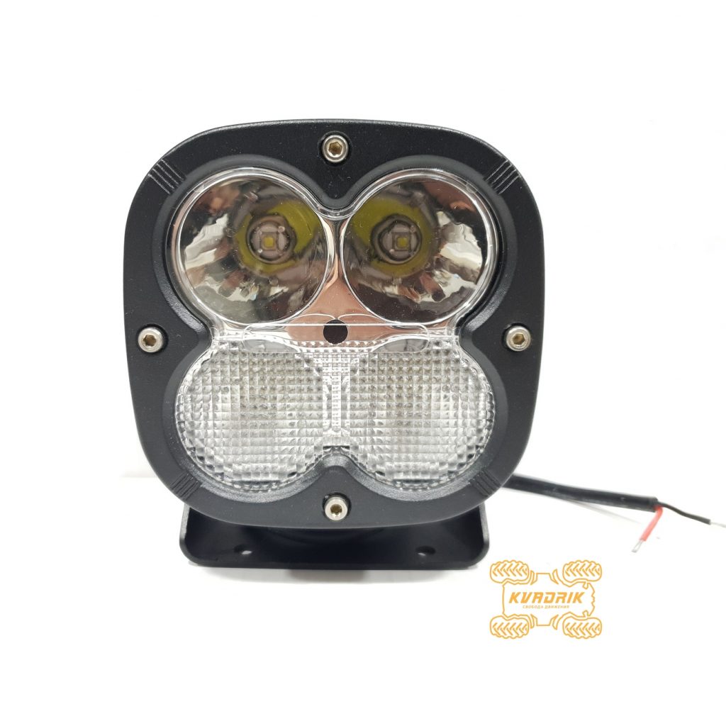 Фара ExtremeLED P0240C  110x110x93mm  40w CREE LED XM-L комбіноване (одночасне дальнє + ближнє) світло