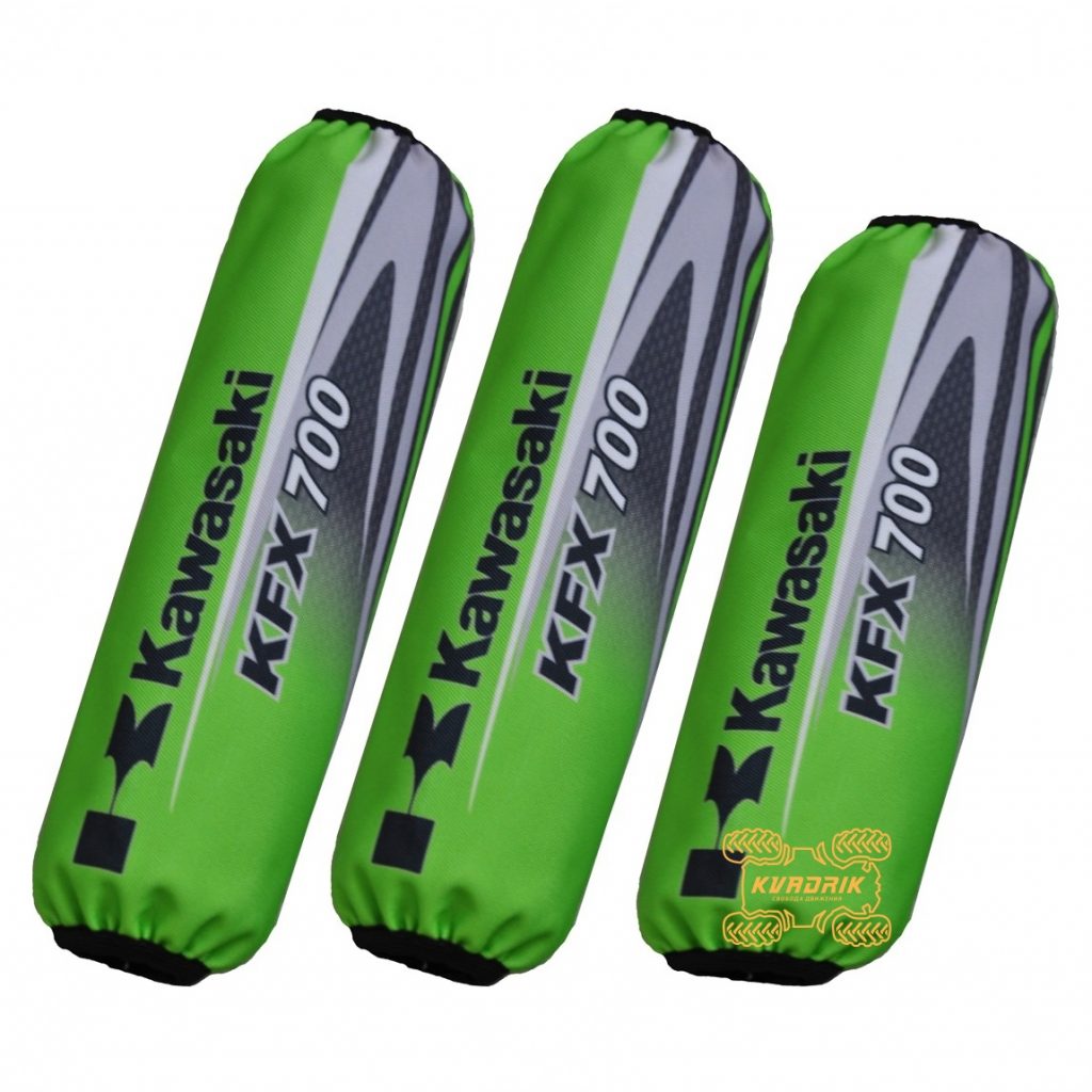 Чохли амортизаторів для квадроциклів Kawasaki KFX 700 колір зелений   KWSK-KFX-700-GRN