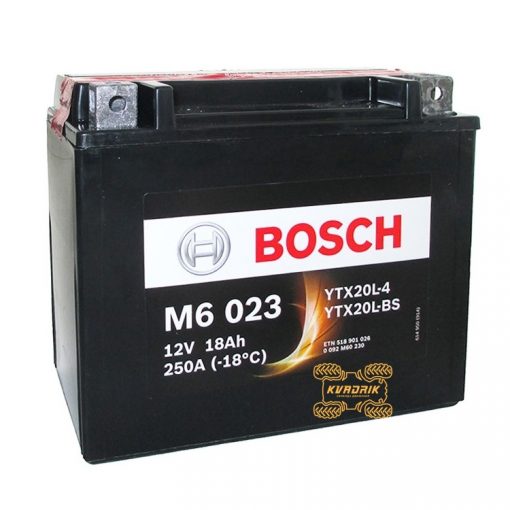 Аккумулятор BOSH 175X87X155 0092M60230, 1176053, YTX20L-BS