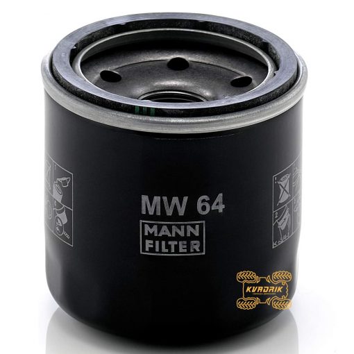 Масляный фильтр Mann Filter MW 64 (HF204) для квадроциклов Arctic Cat, Kawasaki, Suzuki, Yamaha