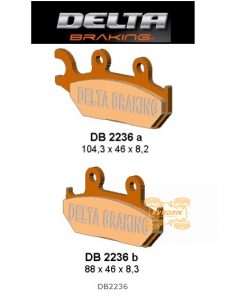 Гальмівні колодки передні праві для баггі CAN-AM Commander MAX, Maverick MAX, XMR 14+ FA645, 715500336, 705601150 DELTA DB2236