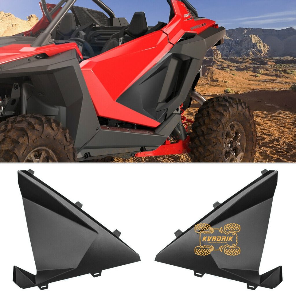 Нижні панелі дверей пластикові X-ATV для баггі Polaris RZR PRO 2020+   FTVDI-00301BK