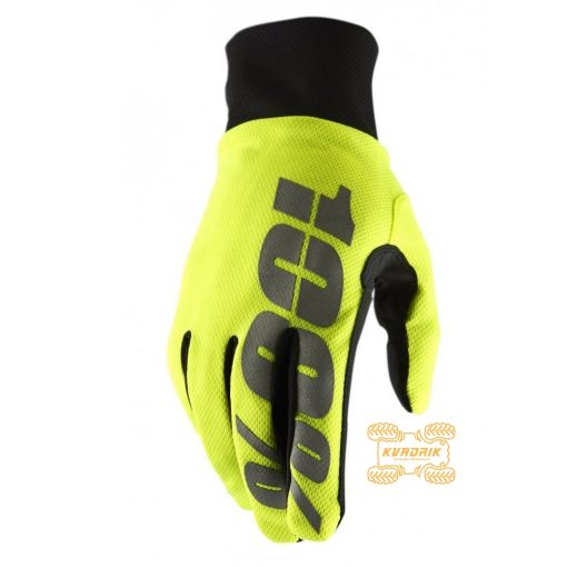 Зимние перчатки RIDE 100% BRISKER Hydromatic Waterproof Glove [Neon Yellow]