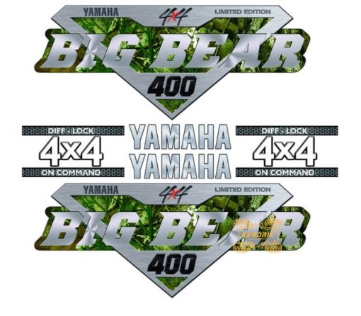 Комплект наклеек X-ATV для квадроцикла Yamaha Big bear 400 STI-YAM-400-312