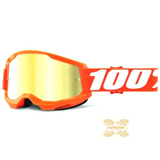 Очки 100% STRATA 2 Orange цвет оранжевый, линза желтая 50421-259-05