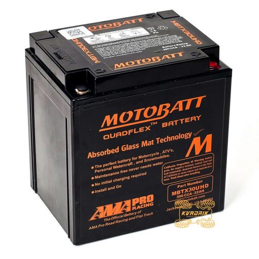 Акумулятор гелевий Motobatt MB MBTX30UHD 12V 32Ah 166X126X175 для квадроциклів Polaris RZR 900, RZR 1000, General; CFMoto X8