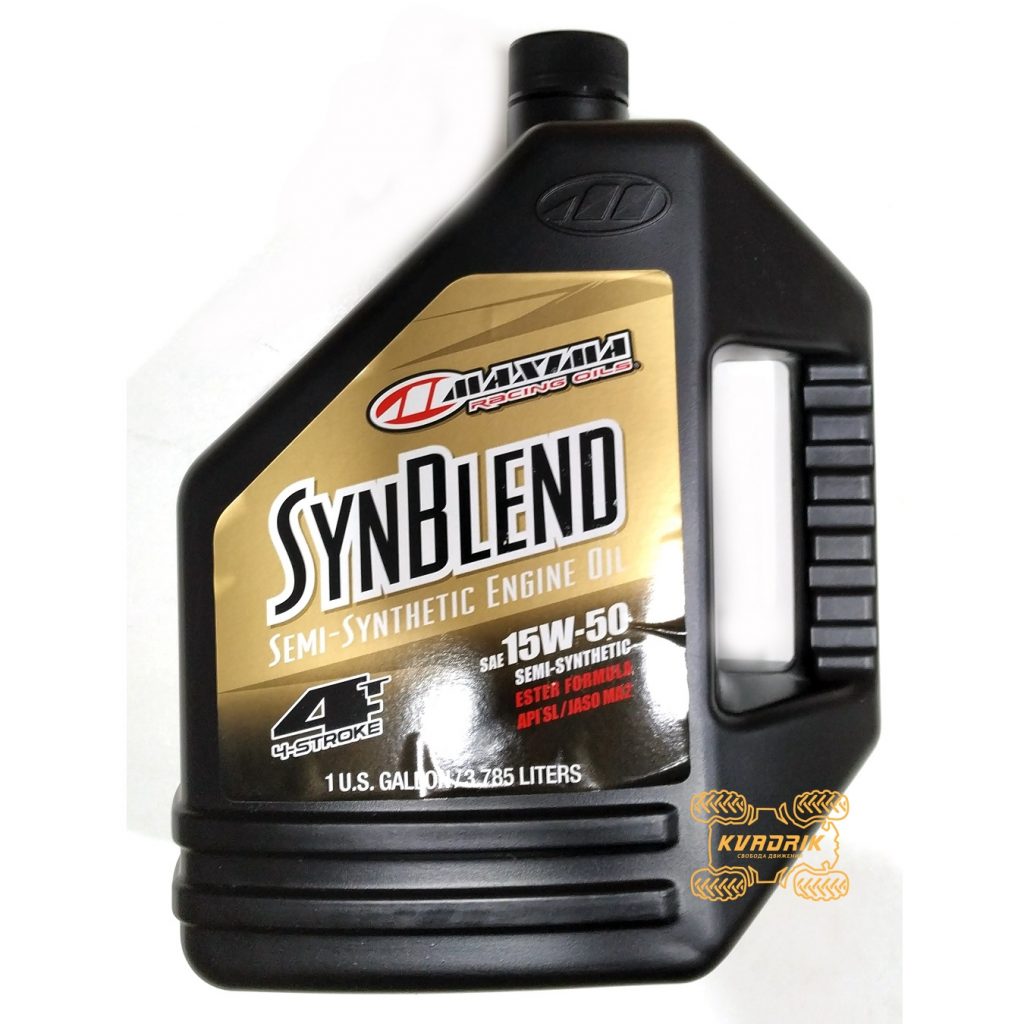 Синтетическое моторное масло для квадроциклов и багги Maxima SYNTHETIC BLEND 15W50 4л 30-369128B