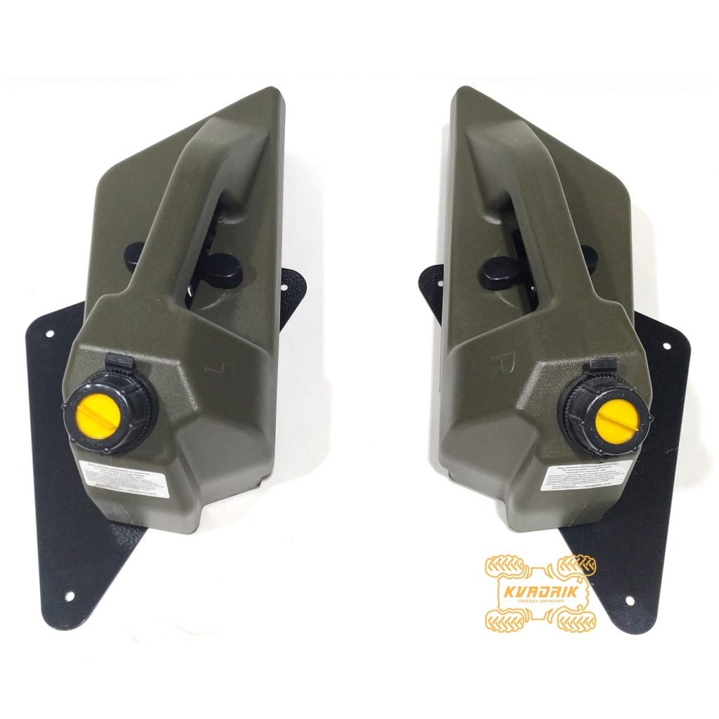 Каністри передні ПАРА Л/П 5L Tesseract колір темно-зелений для Can Am Outlander G2    GKA-CAN-DUAL-OUT-GRN