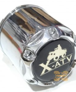 Серебристый колпачок для дисков X-ATV на квадроцикл CAP-XATV