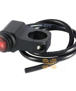 Влагозащищенный переключатель на руль 22мм для дополнительных фар и прожекторов D22-2P-RED