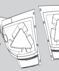 LEATT GPX 5.5 Boot Shin plate kit [Black], 9   3021210500