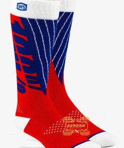 Шкарпетки Ride 100% TORQUE Comfort Moto Socks [Red], L/XL   24007-350-18