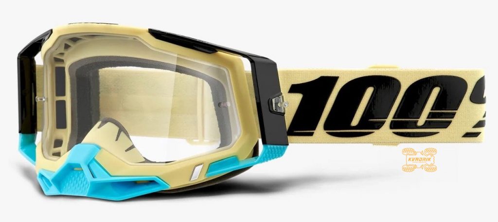 Мото окуляри  100% RACECRAFT 2 Goggle Airblast - Clear Lens, Clear Lens   50121-101-11