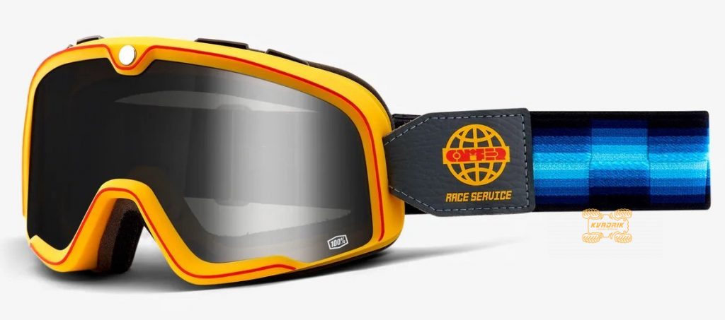 Мото окуляри 100% BARSTOW Goggle Race Service - Silver Mirror Lens, Mirror Lens    50002-252-01