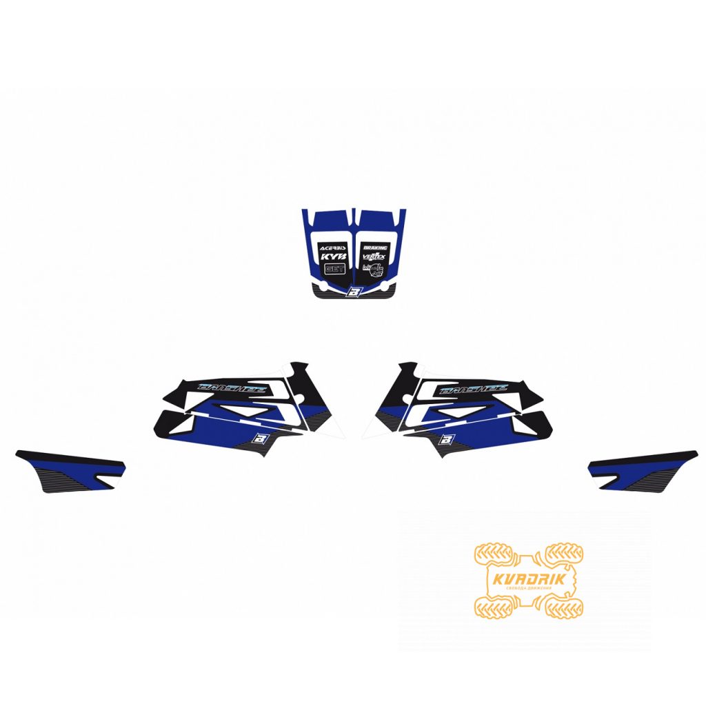 Комплект наклейок Dream 2 для квадроциклів Yamaha Banshee (1986-2006) Blackbird E2Q01A