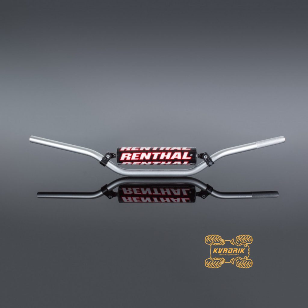 Руль для квадроциклів (22MM) MX HANDLEBAR SILVER ENDURO HIGH PADDED колір сріблястий  RENTHAL  613-01-SI-05-006