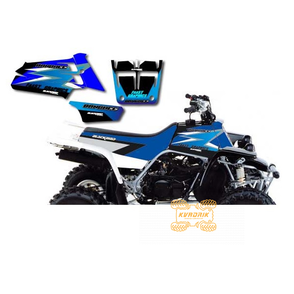 Комплект наклейок для квадроциклів Yamaha Banshee (1986-2006) Blackbird E2Q01NLN