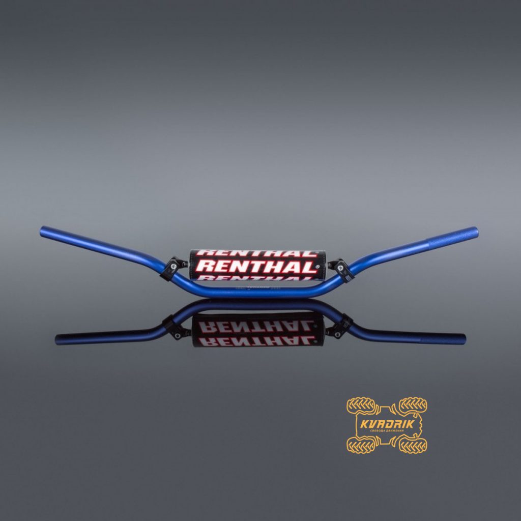 Руль для квадроциклів (22MM) MX HANDLEBAR BLUE RC PADDED колір синій RENTHAL  971-08-BU-01-185