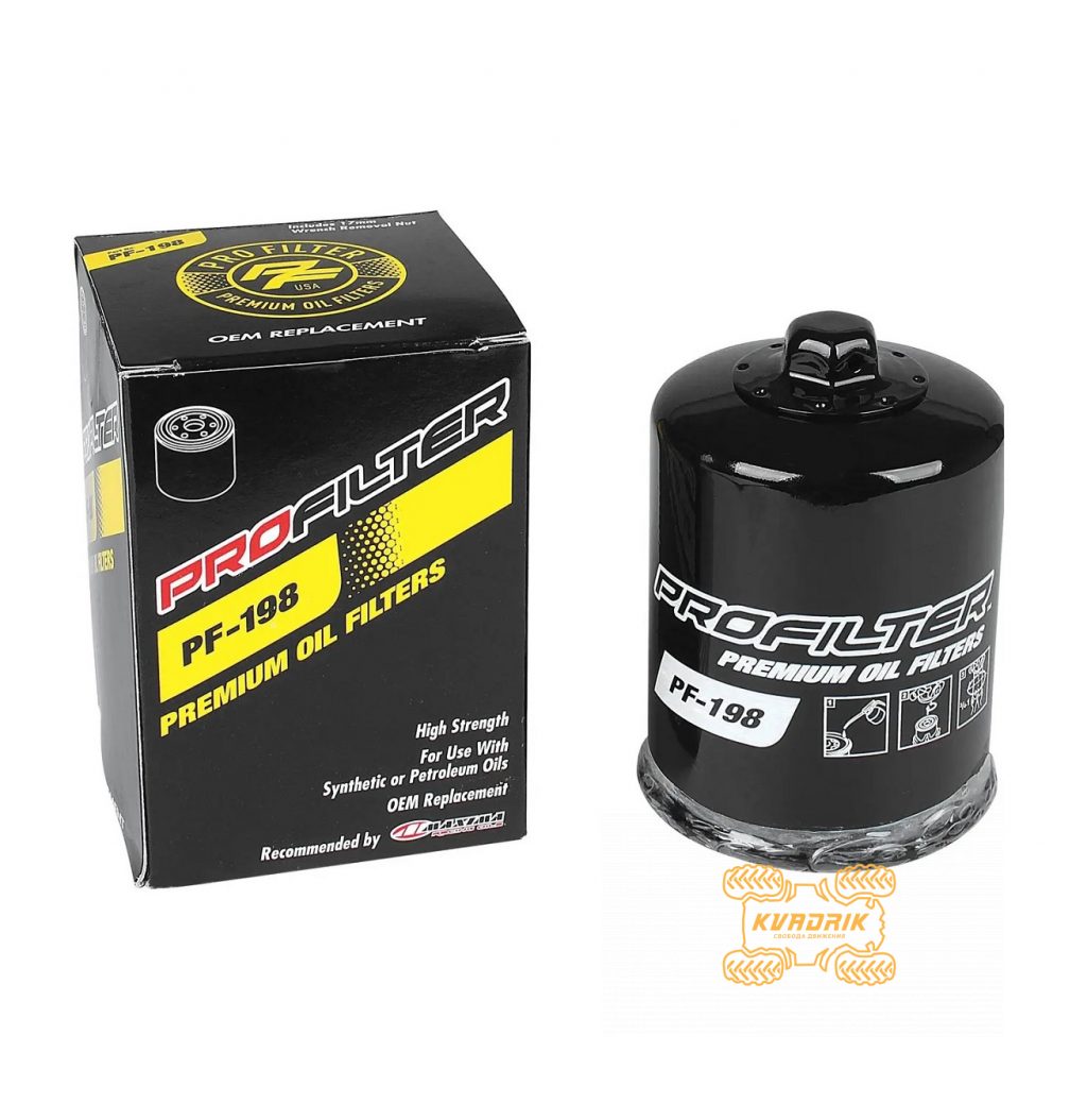 Масляний фільтр для квадроциклів Polaris HF198 , 2540086, 2540122, 2540086   ProFilter  PF-198
