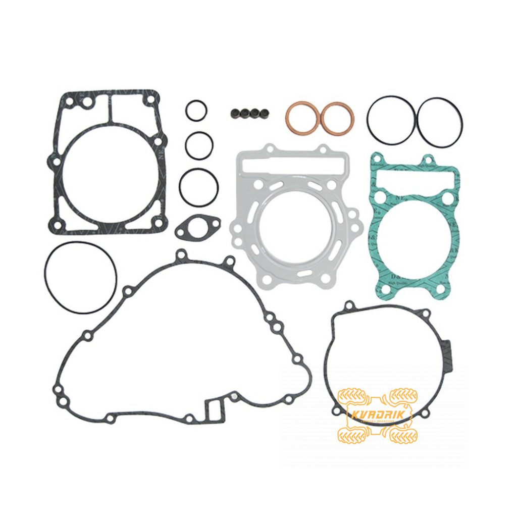Комплект прокладок двигуна для квадроциклів Kawasaki Prairie 400 (1997-2002) 92049-1062, 11009-1866, 18067-004, 11060-1728, 11060-1717, 11004-1233, 11060-1205, 11009-1858, 11009-1675, 11060-1729 Namura NA-20006F