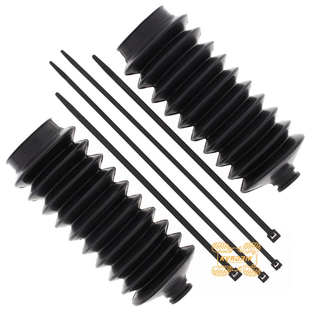 Комплект пильників рульової рейки для UTV Yamaha Rhino 450 660 700 (04-13), Viking 700 (14+), YXZ 1000R (16+), Wolverine RMAX, X2, X4 (18+) 5UG-F3527-00-00, 5UG-F3527-01-00, 1XD-F1208-00-00 AllBalls 51-3001
