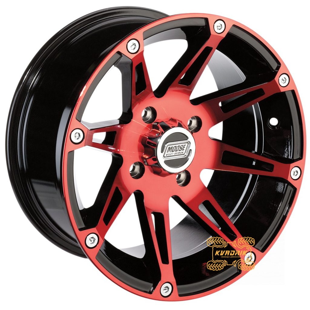 Диск для квадроциклів Moose 387RD  Red 14x8 4+4 4/110