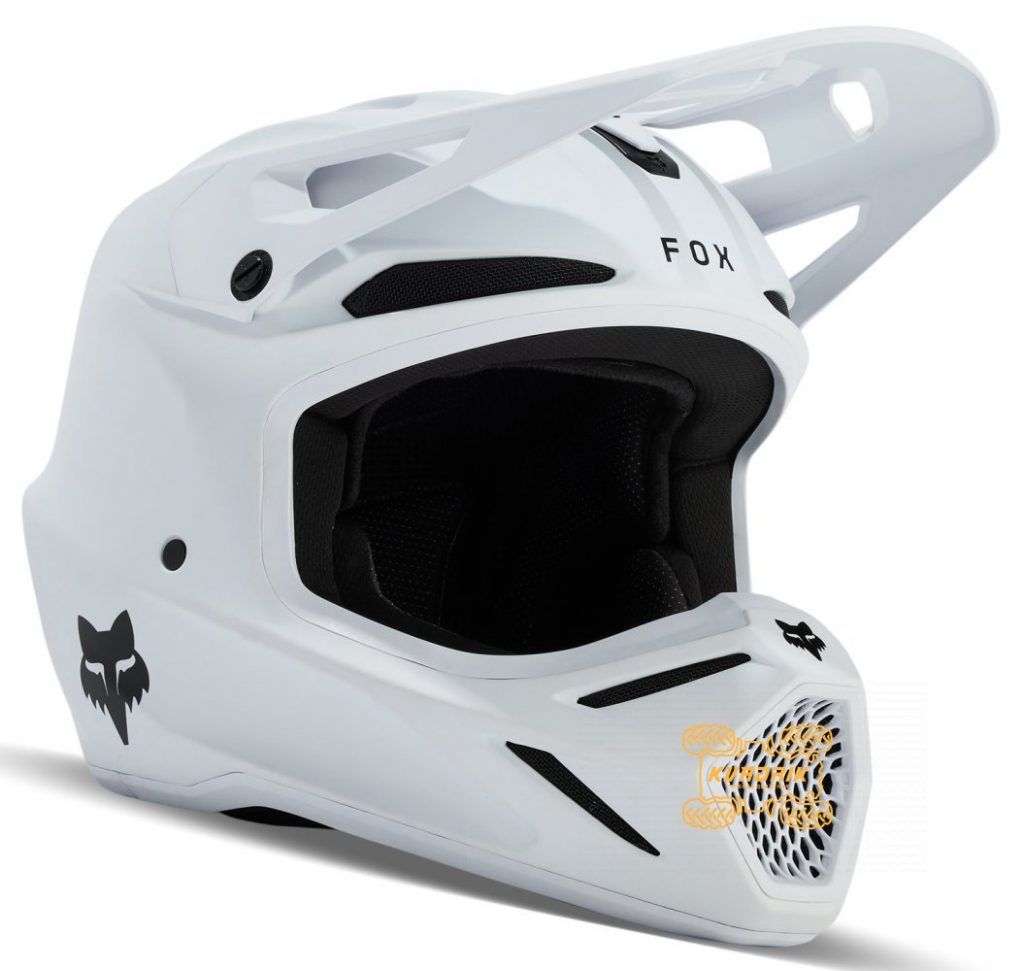 Шолом FOX V3 SOLID HELMET [Matte White], M  31365-067-M