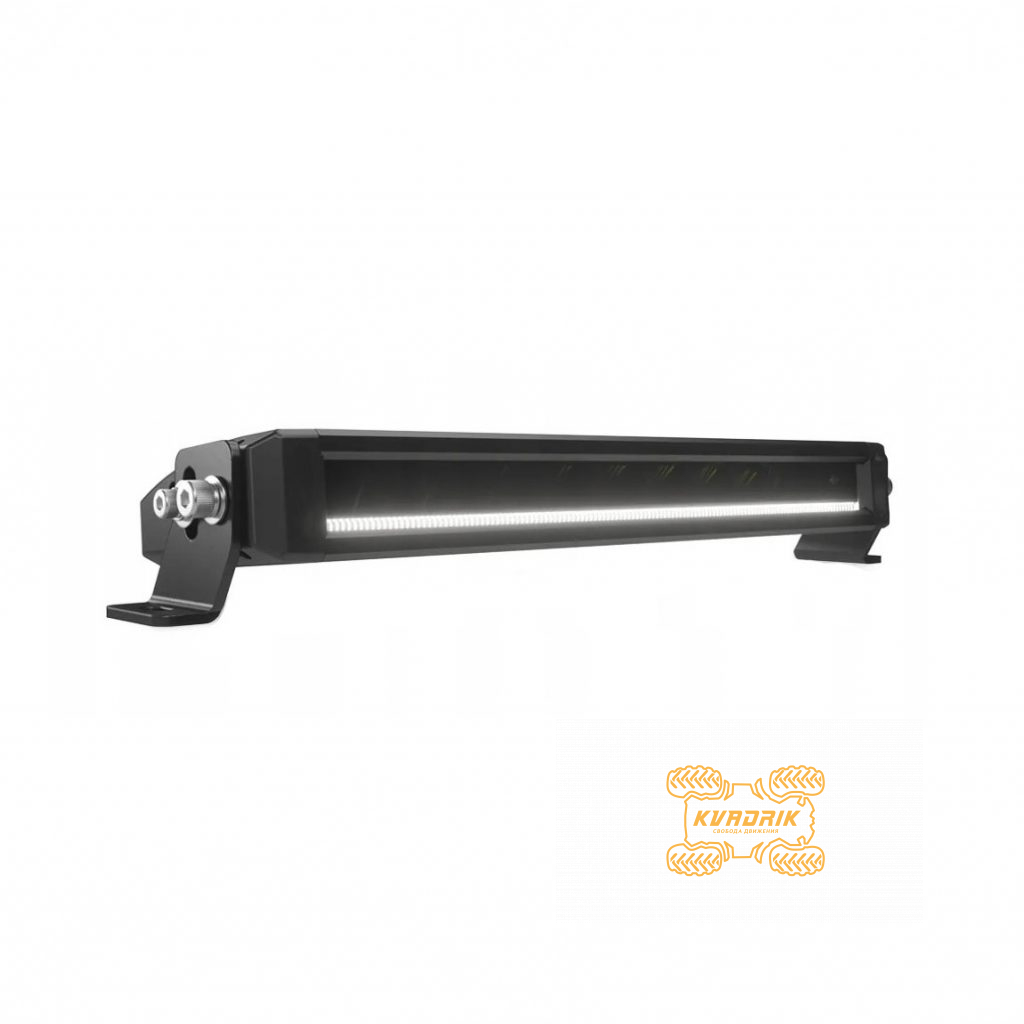 Світлодіодна LED балка Aurora 50W 34см дальнє світло + біла підсвітка (ДХО)   ALO-S5D1-10RH