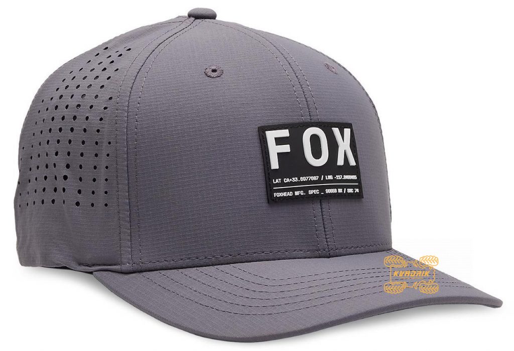 Кепка FOX NON STOP TECH FLEXFIT HAT [Steel Gray], S/M   31624-172-S/M