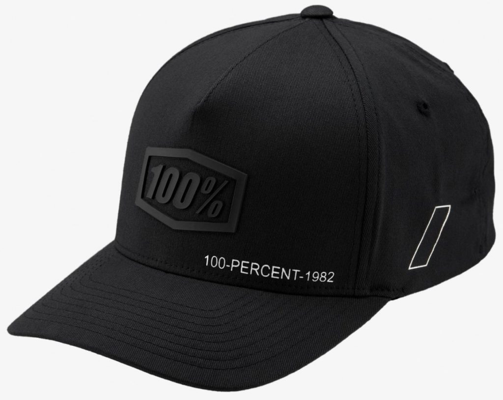 Кепка Ride 100% SHADOW Flexit Hat [Black], S/M   20043-00008